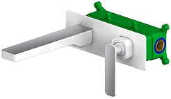 Timo Смеситель для раковины встроенный Torne 4371/00-16SM хром-белый – фотография-1